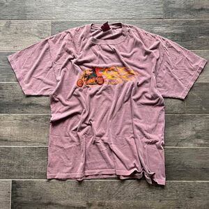 VTG Hawaii Motorcycle Thrashed Faded Tshirt Size XL